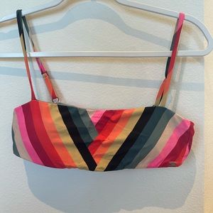 Billabong, rainbow bikini top, in good condition, S